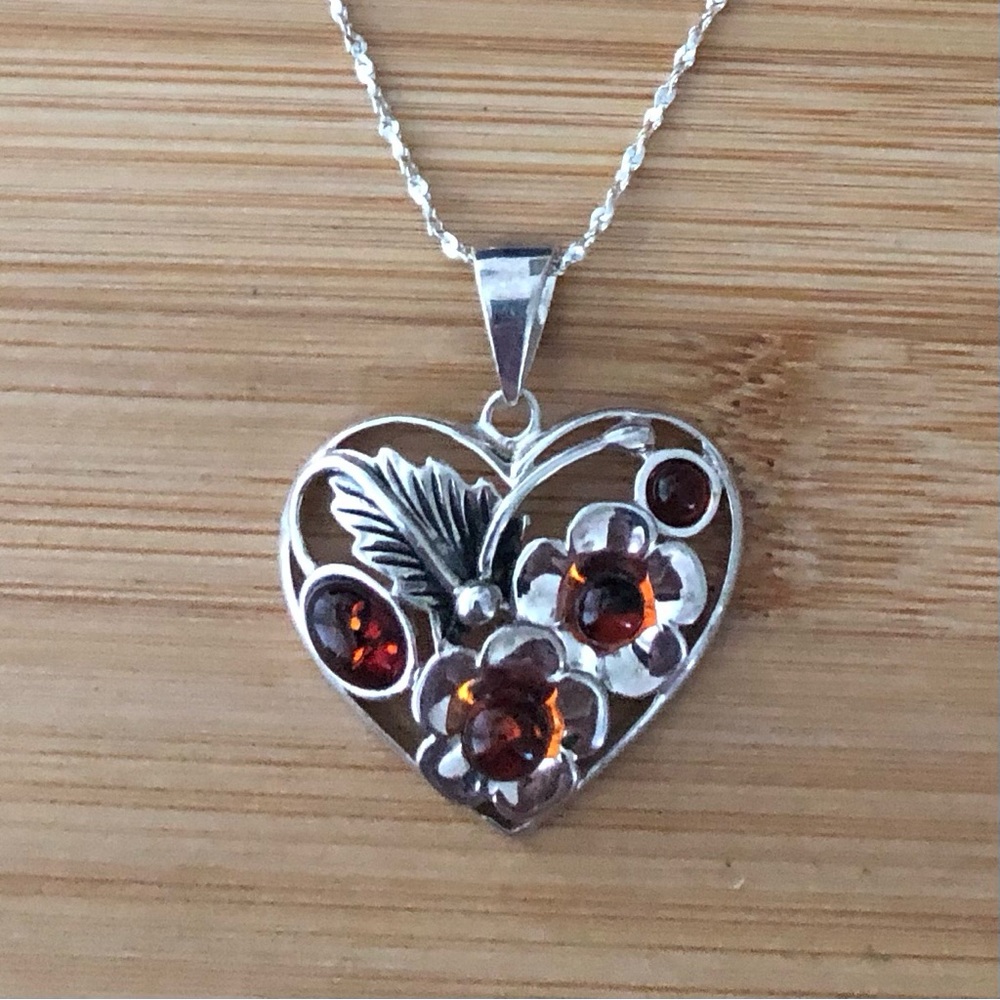$54  Designer Estate Pendant & Chain  Sterling Silver  Marked 925 & FAD 925 THAI - Picture 2 of 10